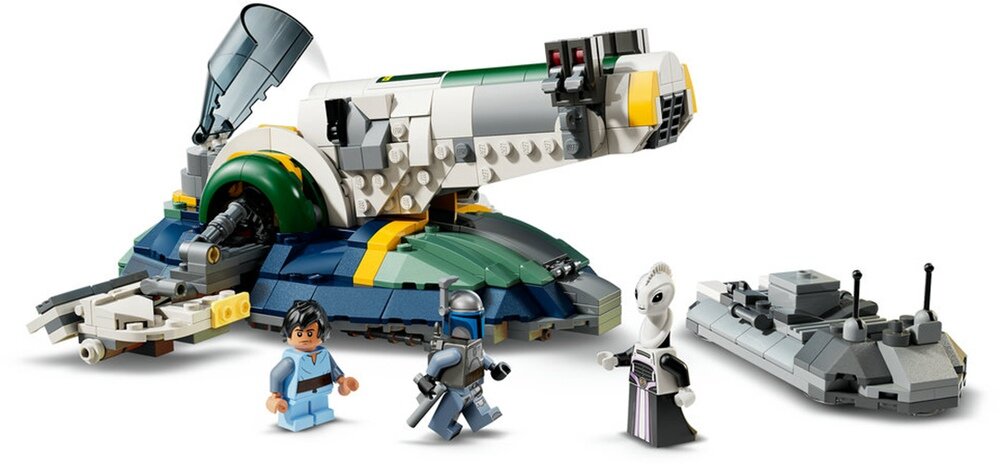 LEGO 75433 Star Wars Statek kosmiczny Jango Fetta 9 cm wysokości, 21 cm długości i 21 cm szerokości  