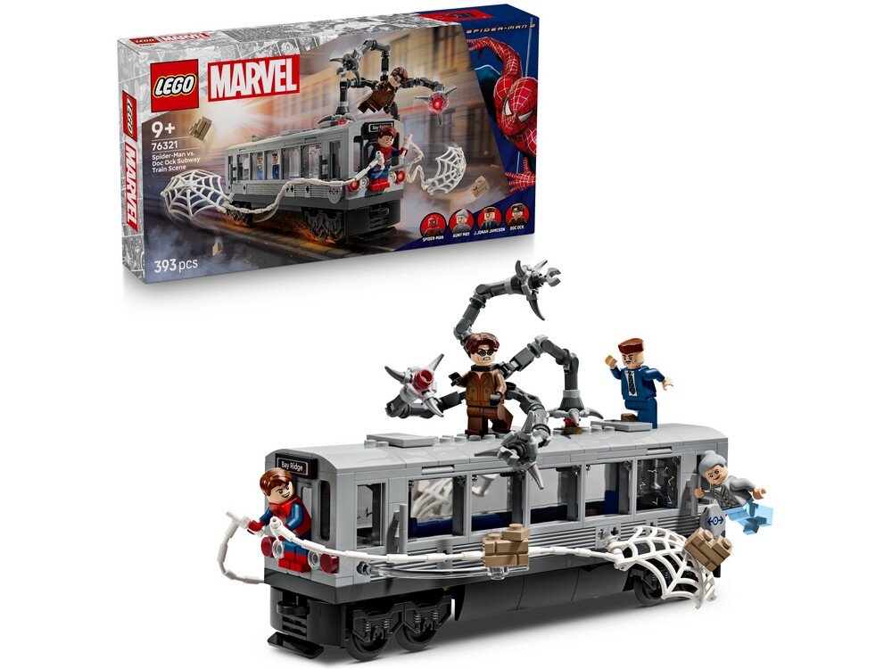 LEGO 76321 Marvel Spider-Man kontra Doc Ock — scena w metrze Zestaw 
