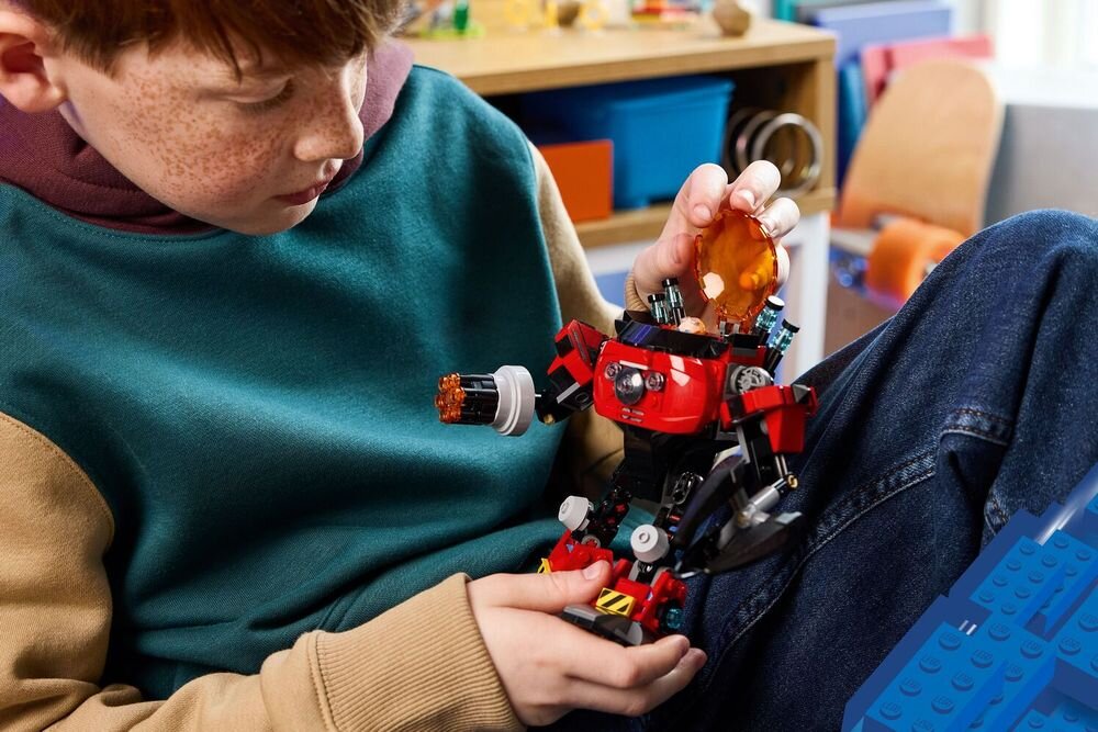 LEGO 77005 Sonic The Hedgehog Knuckles kontra Dr. Eggman w mechu Egg Crusher dwa Szmaragdy Chaosu elementy opis konstrukcji wiek