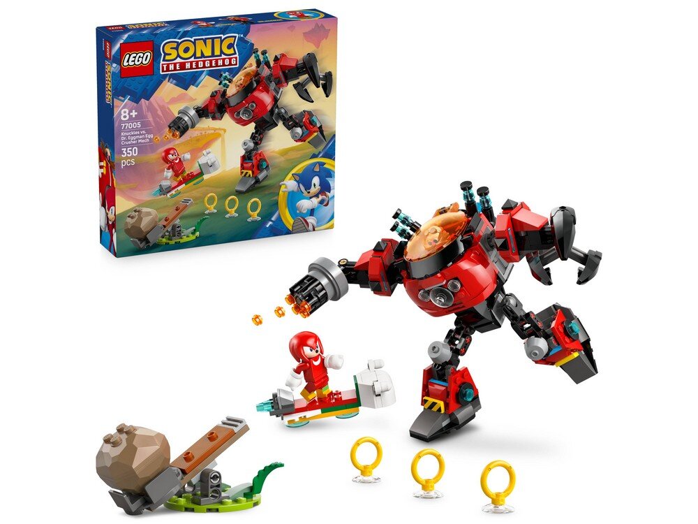 LEGO 77005 Sonic The Hedgehog Knuckles kontra Dr. Eggman w mechu Egg Crusher Zestaw