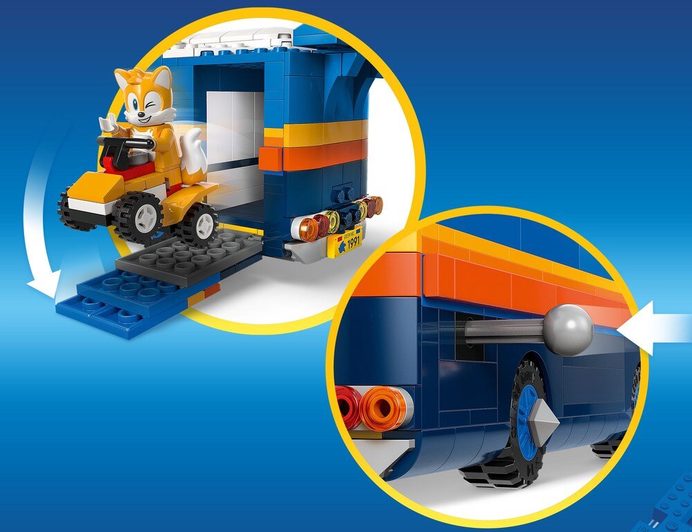 LEGO 77006 Sonic the Hedgehog Sonic i pojazd do zadań specjalnych funkcje otwierane