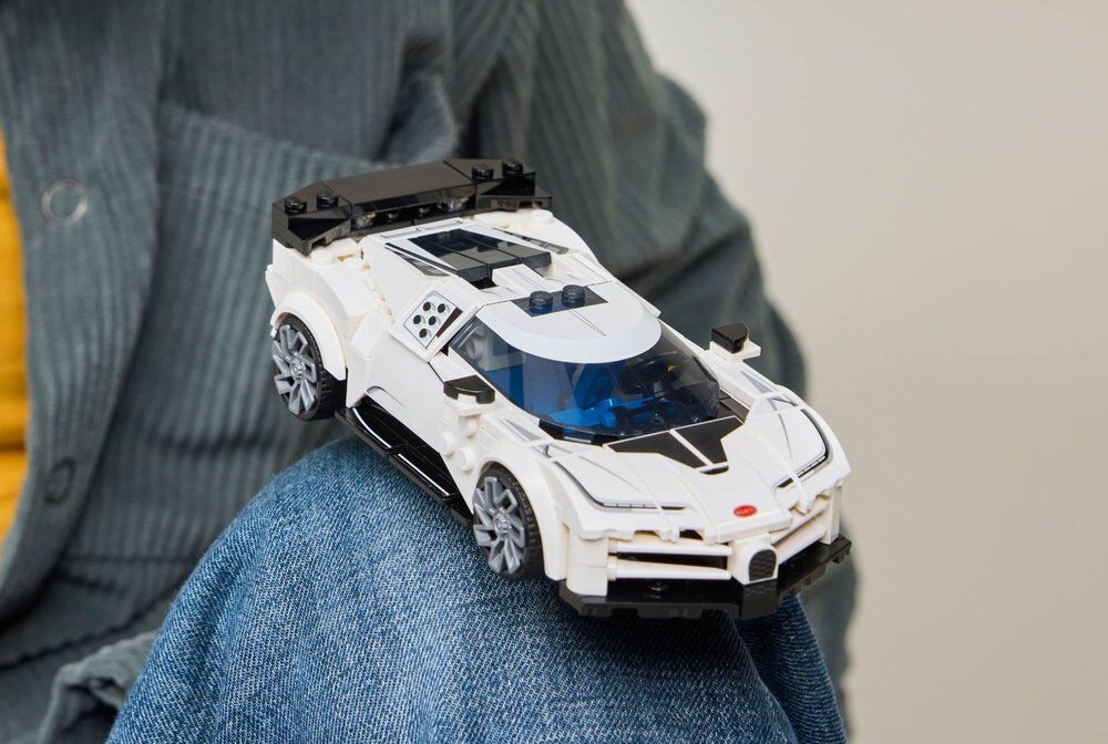 LEGO 77240 Speed Champions Hipersamochód Bugatti Centodieci detale samochodu