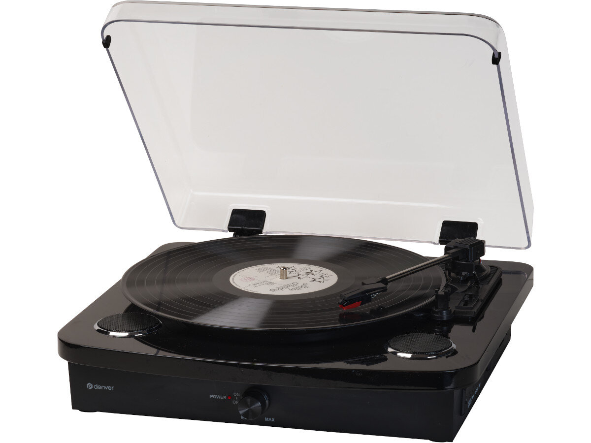Gramofon DENVER VPL-230 Czarny wygląd zamykanie
