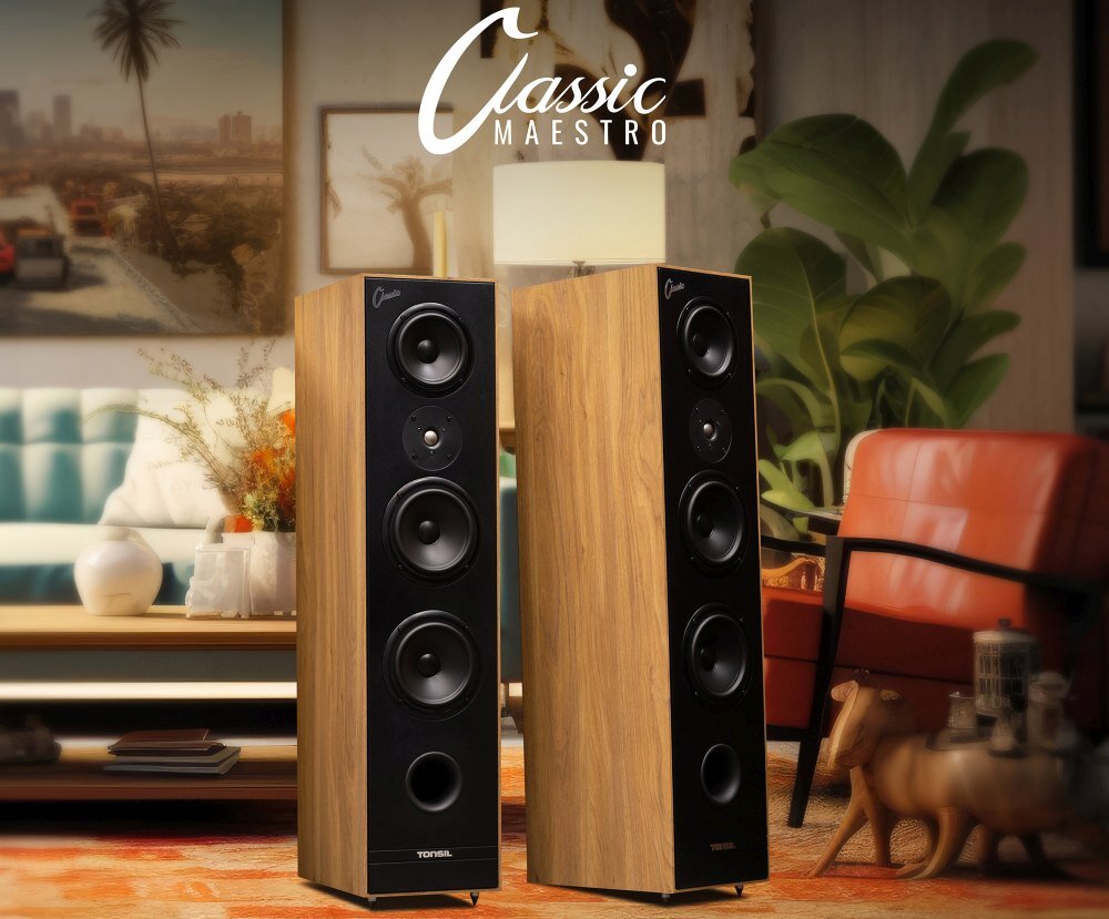 Kolumna głośnikowa TONSIL Maestro Classic dodatkowe informacje kolumna wymiary waga wzmacniacz połączenie