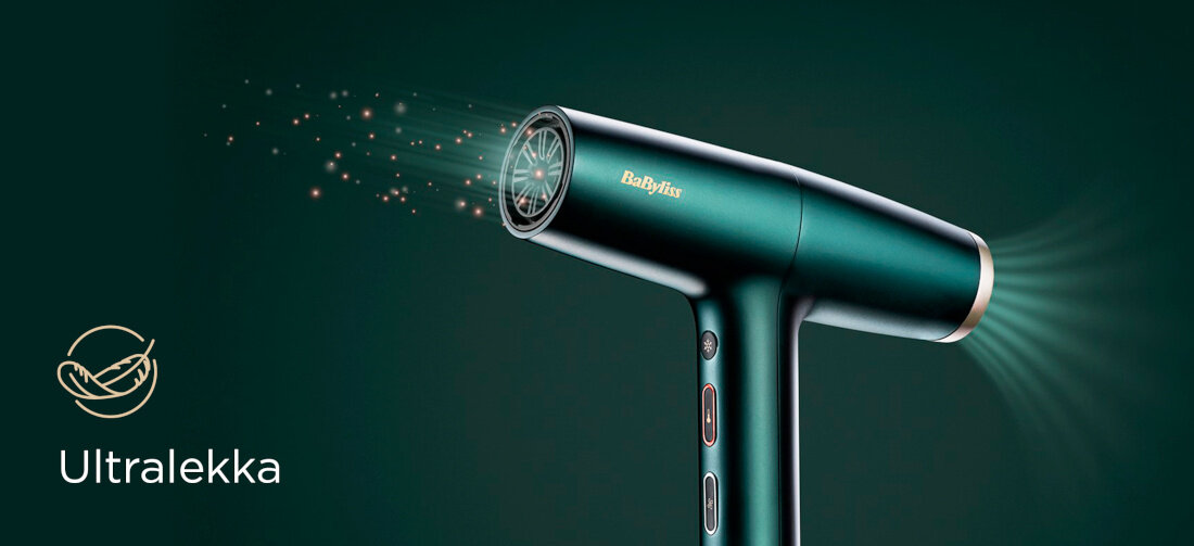 Suszarka BABYLISS D6555DE 1700Wd Lekka konstrukcja waga stylizacja