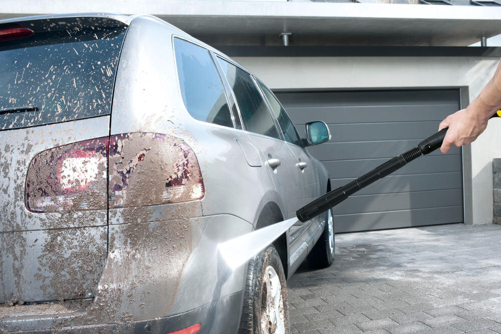 KARCHER myjka ciśnieniowa waga filtr wstępny zabezpieczenie pompa zanieczyszczenia woda