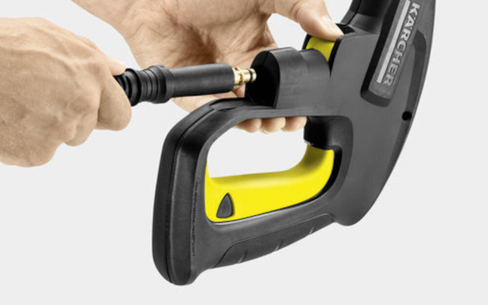 KARCHER funkcja quick connect podłączanie wąż pistolet urządzenie odłączanie przycisk pistolet