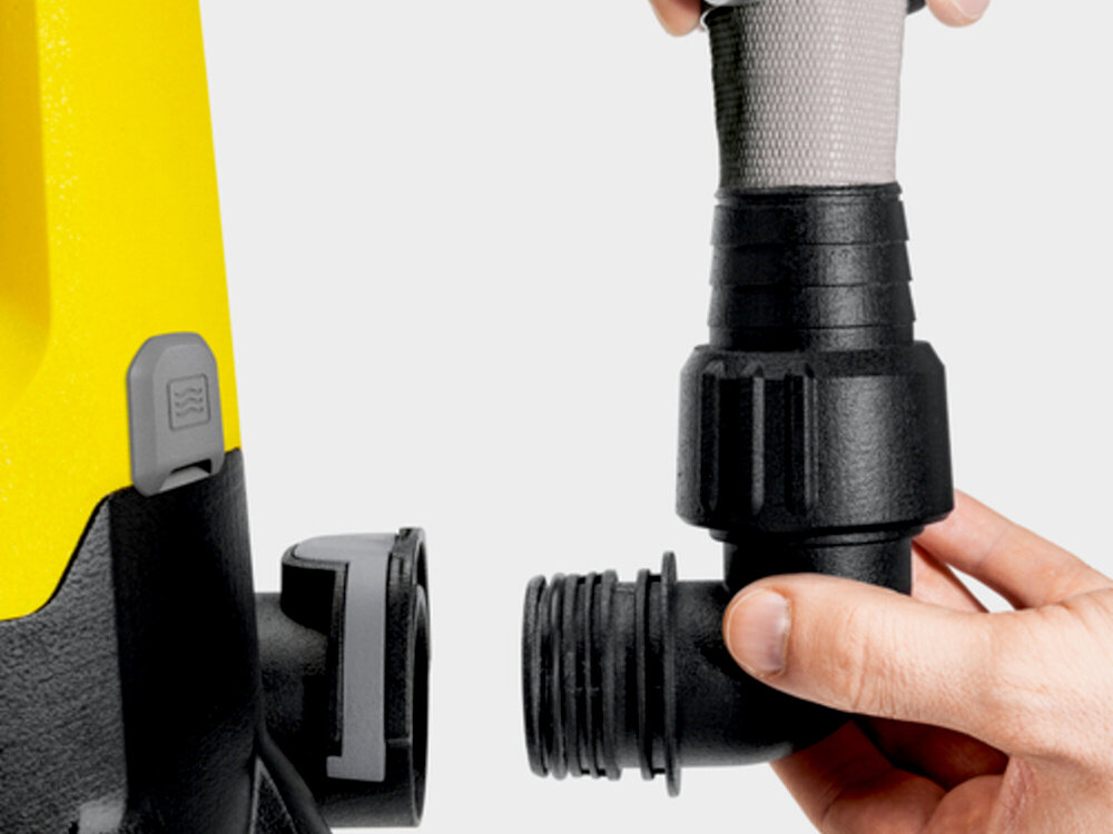 Pompa zanurzeniowa do wody brudnej KARCHER SP 22.000 Dirt Level Sensor 1.645-851.0 elektryczna standardowe gwinty przylaczeniowe G1 1/2 gwint wewnetrzny G1/2 po stronie cisnieniowej uniwersalne rozmiary szybkosc prostota