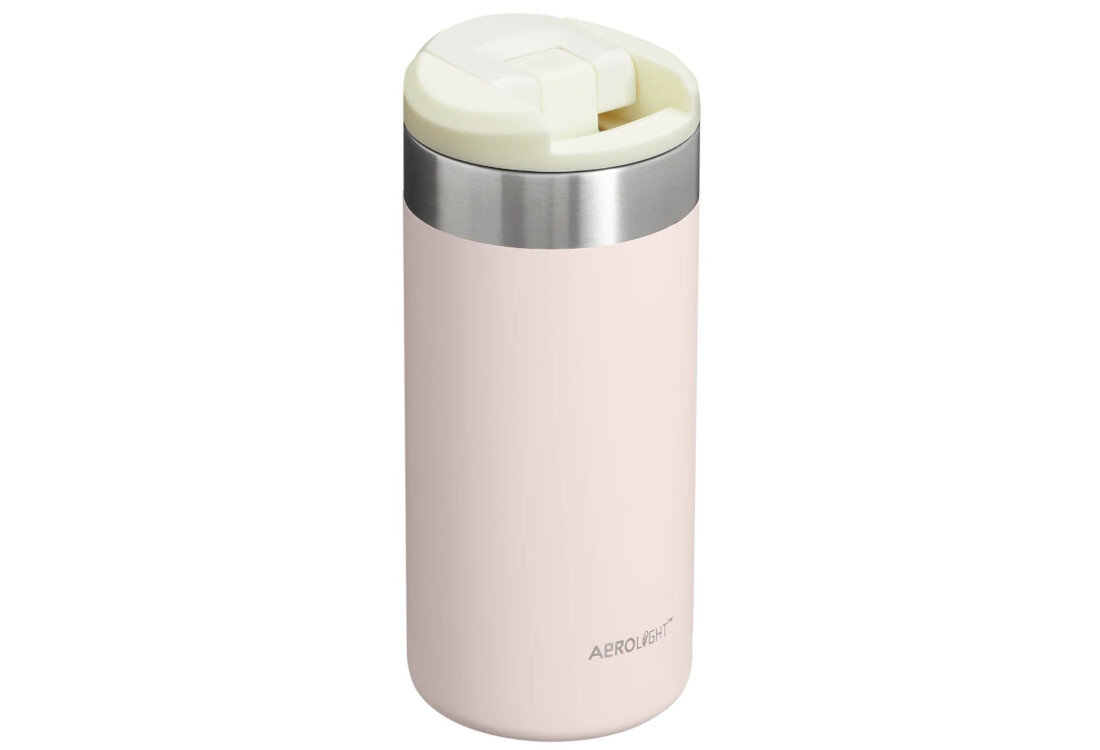 Kubek termiczny STANLEY AeroLight Pudrowy róż 350 ml Lekka konstrukcja  o 33% lżejsza niż standardowe metalowe naczynia ze stali nierdzewnej