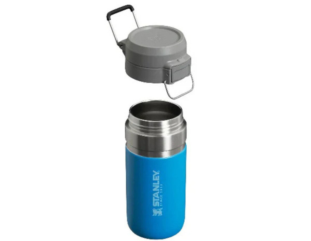 Butelka termiczna STANLEY Quick Flip Niebieski 470 ml utrzymanie temperatury zimną temperaturę napoju do 12 godzin  nawet do 40 godzin