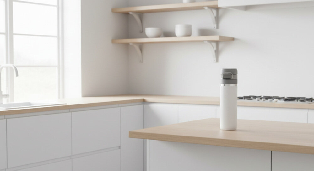 Butelka termiczna STANLEY Quick Flip Niebieski 1000 ml Praktyczna pojemność na trening, do pracy lub na spacer regularne nawodnienie