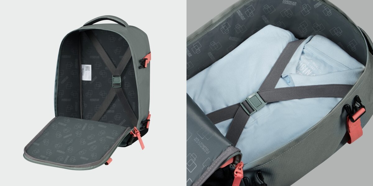 Plecak kabinowy AMERICAN TOURISTER Take2Cabin S Szałwiowo-koralowy (Ryanair)Idealny na krótkie wyjazdy