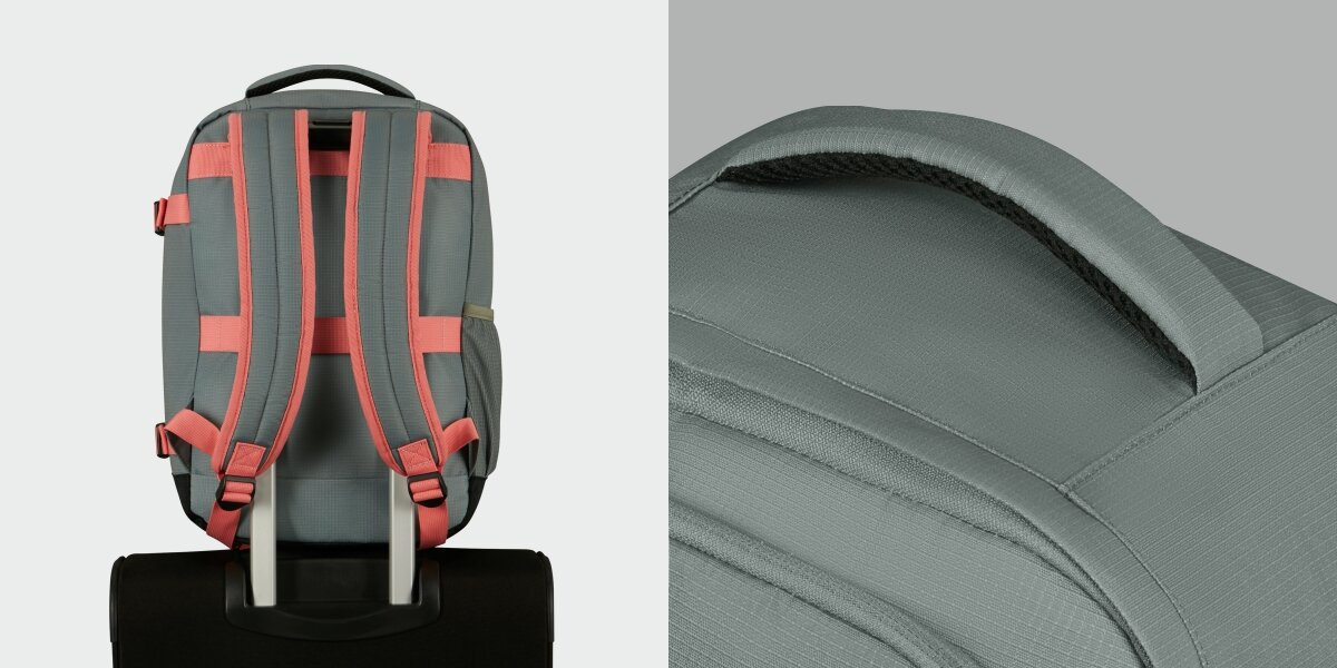 Plecak kabinowy AMERICAN TOURISTER Take2Cabin S Szałwiowo-koralowy (Ryanair)Komfort na każdym etapie