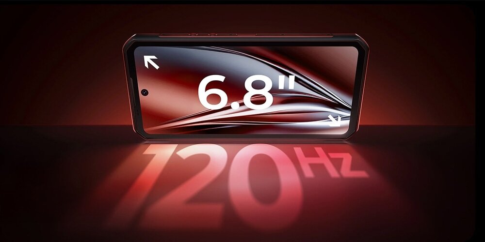 Smartfon OUKITEL WP300 5G wyświetlacz IPS o przekątnej 6,78″ 120 Hz normy IP68/IP69K oraz MIL STD 810H od –20 °C do 55 °C 