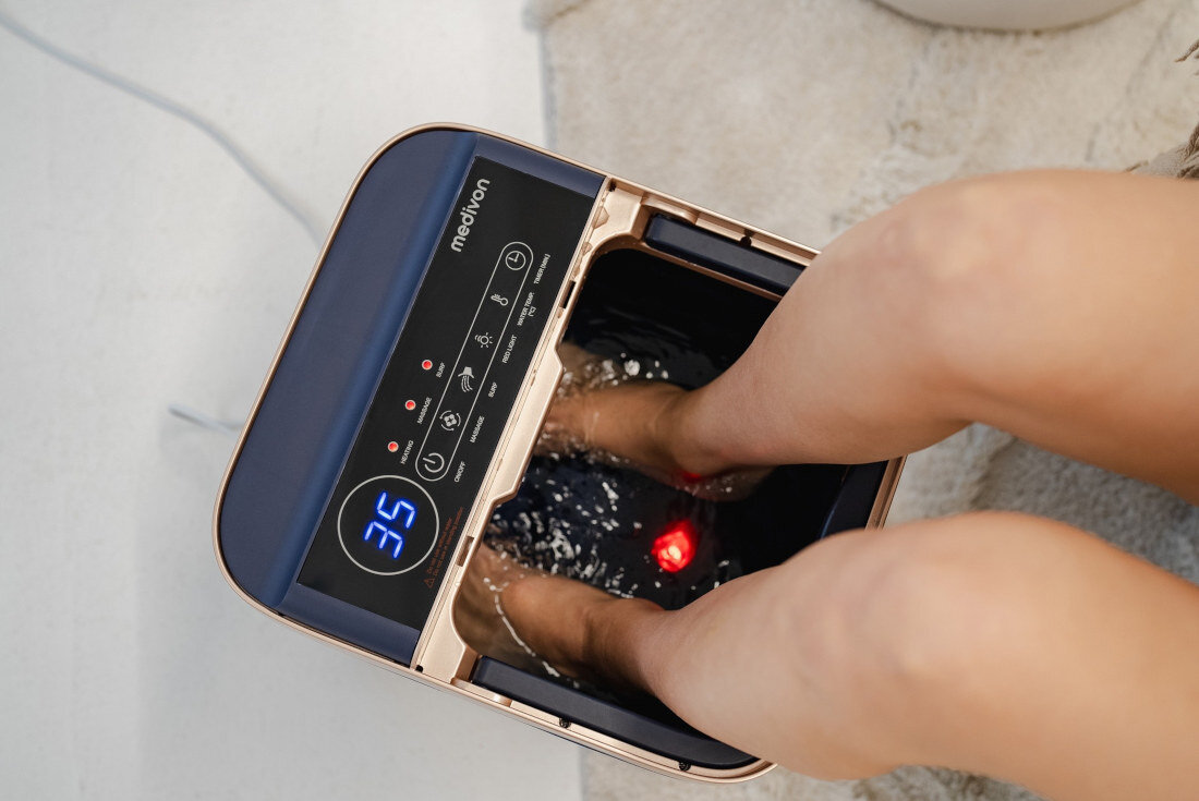 Masażer do stóp MEDIVON Hydro Shiatsu terapia czerwonym światłem