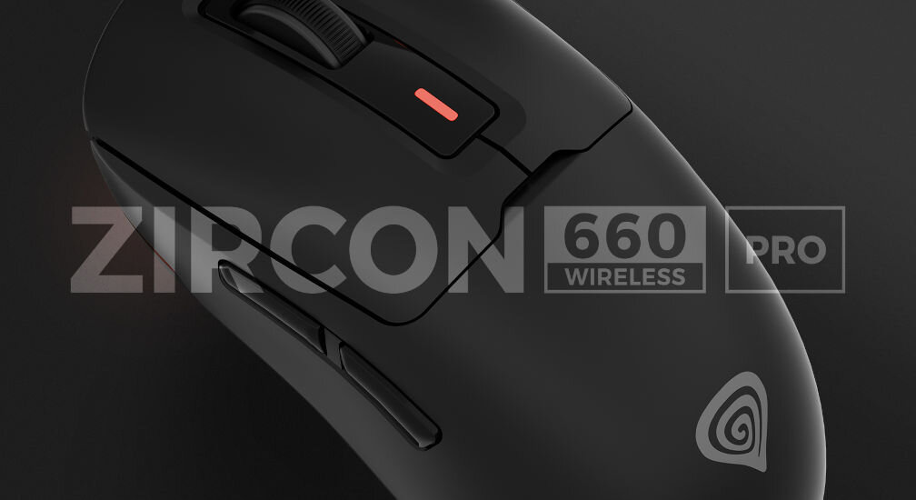 Mysz GENESIS Zircon 660 Pro czarny trzy tryby łączności bezprzewodowe połączenie RapidSpeed Wireless eneregooszczędny Bluetooth 5.0 kabel USB-A / USB-C