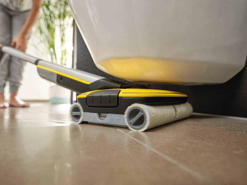 Mop elektryczny KARCHER FC 7 Cordless 1.055-730.0 dlugi czas pracy okolo 45 minut Dwa tryby czyszczenia funkcja BOOST