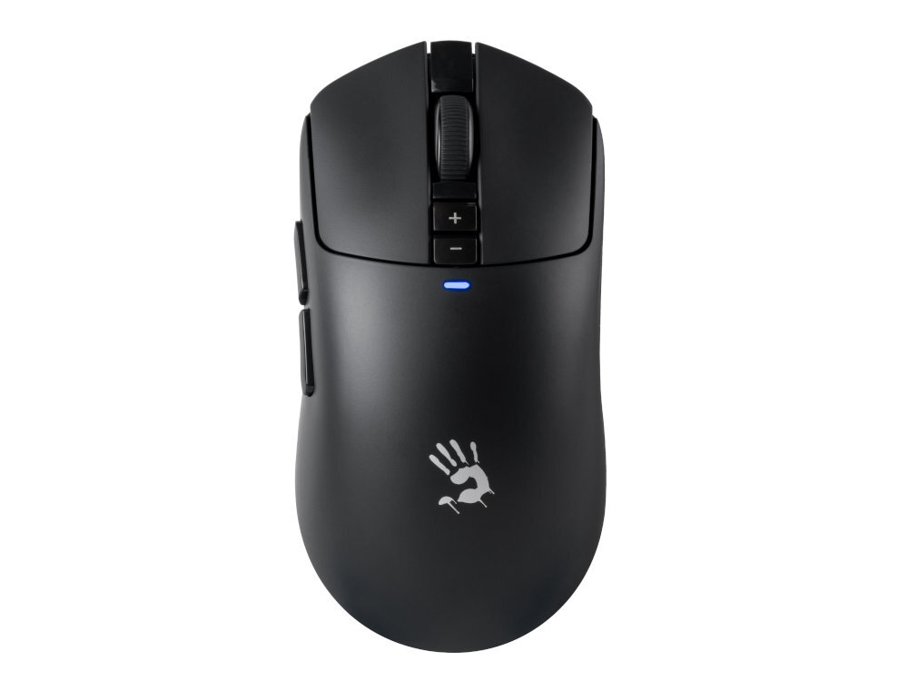 A4TECH Bloody R72 praworęcznych użytkownikach przyciski i profil naturalnego ułożenia dłoni długich sesji gamingowych - mysz z perspektywy od góry