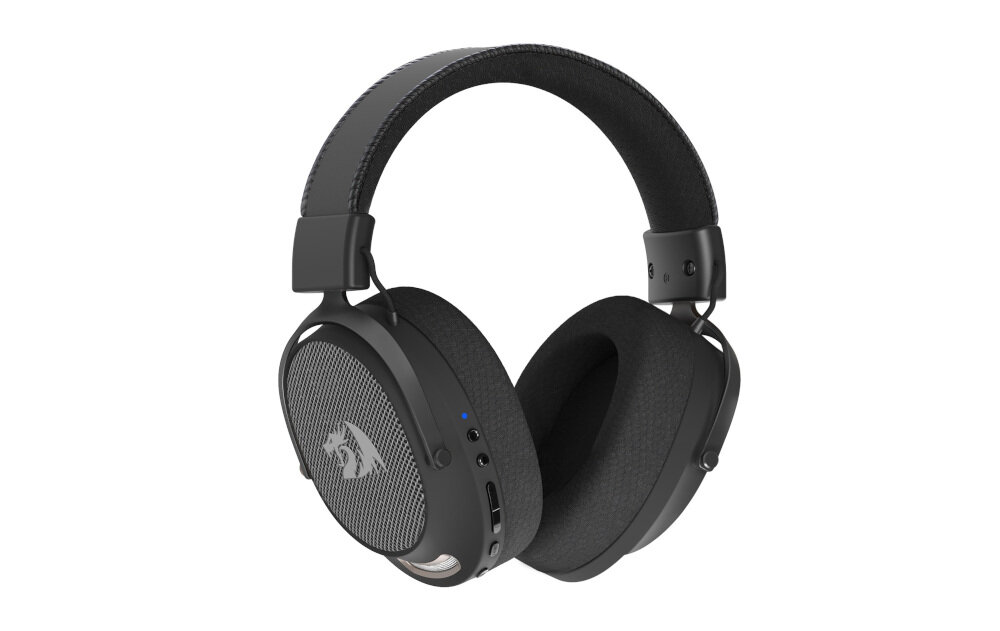 Słuchawki REDRAGON H858 Arrow Pro Carbon - Wszechstronność łączności, słuchawki na białym tle po skosie