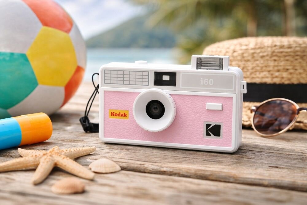 KODAK i60 aparat analogowy 35 mm fotografia na kliszy klasyczna forma zdjęć nad morzem na molo