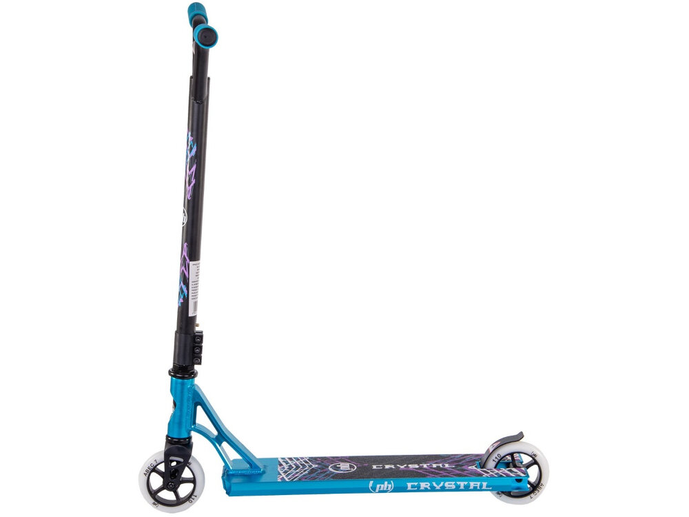 Hulajnoga wyczynowa PB Stunt Błękitny w 30% z wysokiej jakosci stali w 70% z aluminium lekkosc dla dzieci od 14 roku zycia o wzroscie od 145 do 185 cm obciazenie do 30 do 80 kg