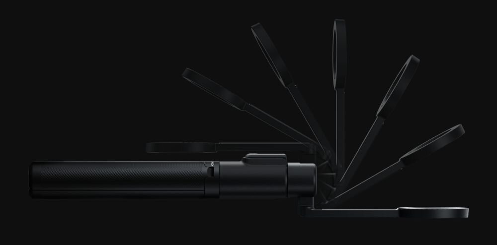 ENERGEA MagPod 200° regulacji nachylenia rotację o 360° pionowo lub poziomo Elastyczna konstrukcja z funkcją „wide tilt” zdjęć z ziemi, filmów nad głową i vlogów z ręki - składana konstrukcja