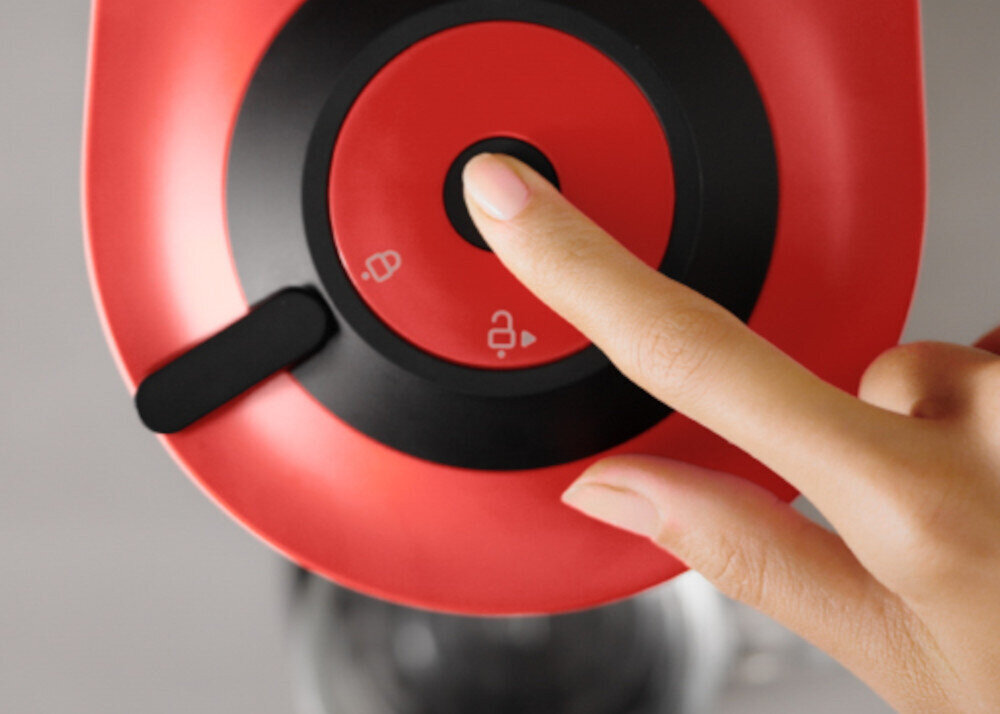 Ekspres DELONGHI Nespresso Vertuo Pop ENV90.B Prostota obsługi jednym przyciskiem Intuicyjna obsługa ulubiona kawa Jedno dotknięcie uruchamia cały proces Trzy poziomy ustawienia wlewki