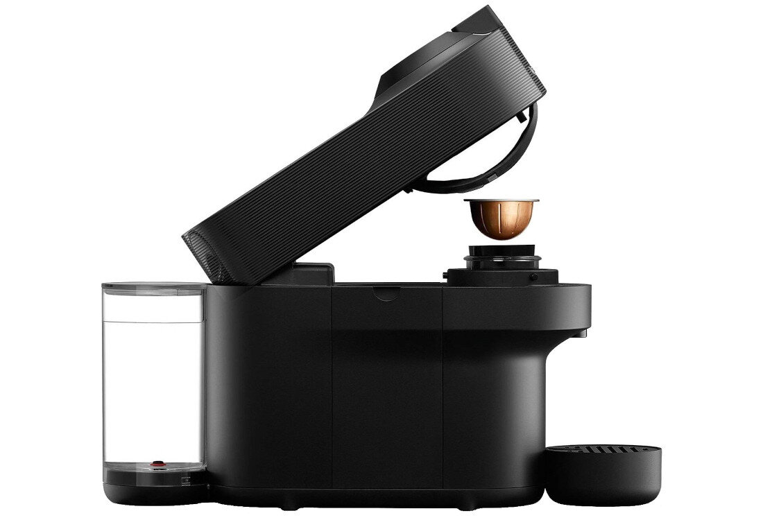 Ekspres DELONGHI Nespresso Vertuo Pop ENV90.B Moc ukryta w szczegółach moc ciśnienie szybkie nagrzewanie precyzyjne parzenie zbiornik woda pojemność