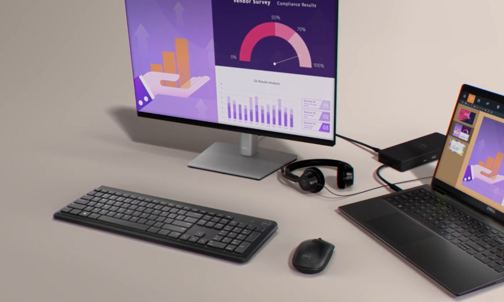 DELL KM3322W Wygodna praca