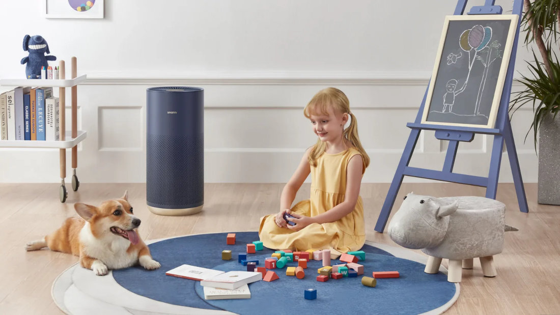 Oczyszczacz powietrza SMARTMI Air Purifier 2 bariera dla bakterii Zintegrowana lampa UV bakterie i wirusy ochrona