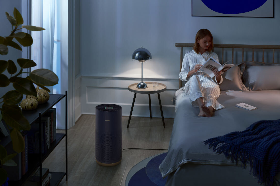 Oczyszczacz powietrza SMARTMI Air Purifier 2 Cisza, która sprzyja wypoczynkowi tryb snu poziom głośności