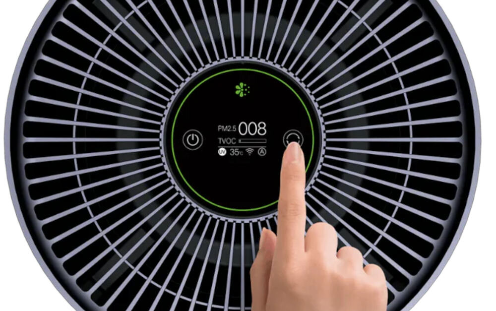 Oczyszczacz powietrza SMARTMI Air Purifier 2 Pełna kontrola Kolorowy wyświetlacz poziomy PM2.5, PM10, TVOC, temperaturę i wilgotność zmiana jakość powietrza