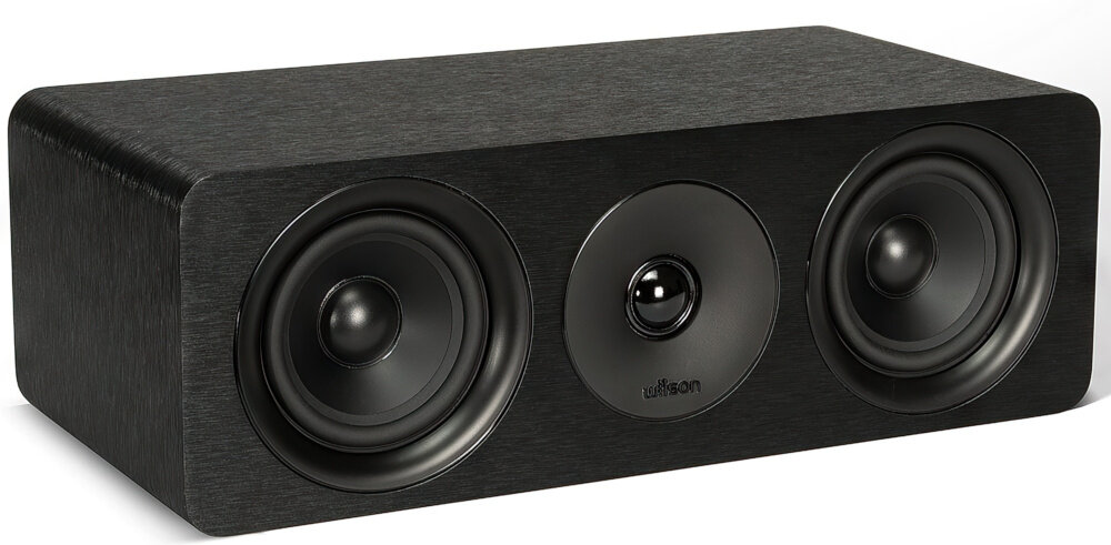 WILSON Scenix 5.0 precyzyjne strojenie głośników scena dźwiękowa, głośnik po skosie na białym tle