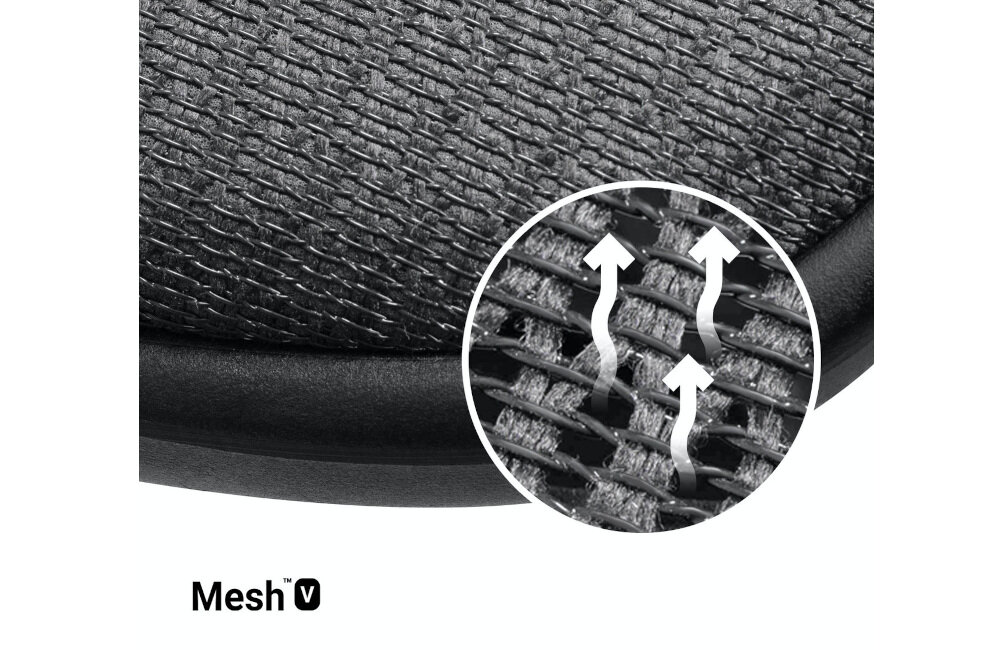 Fotel DIABLO CHAIRS V-Basic Czarno-szary materiał siatka 