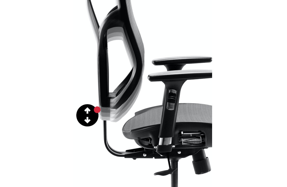 Fotel DIABLO CHAIRS V-Basic Czarno-szary konstrukcja jakość wykonania 