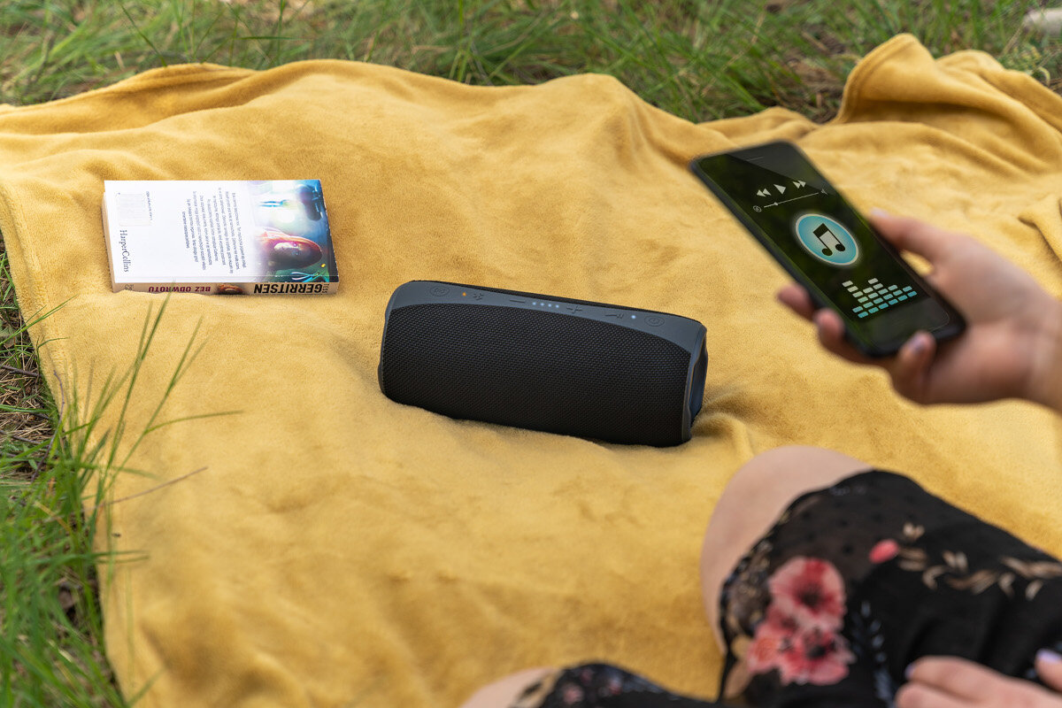 GŁOSNIK MOBILNY XMUSIC BTS850G BLUETOOTH czarny bluetooth aux usb-c radio