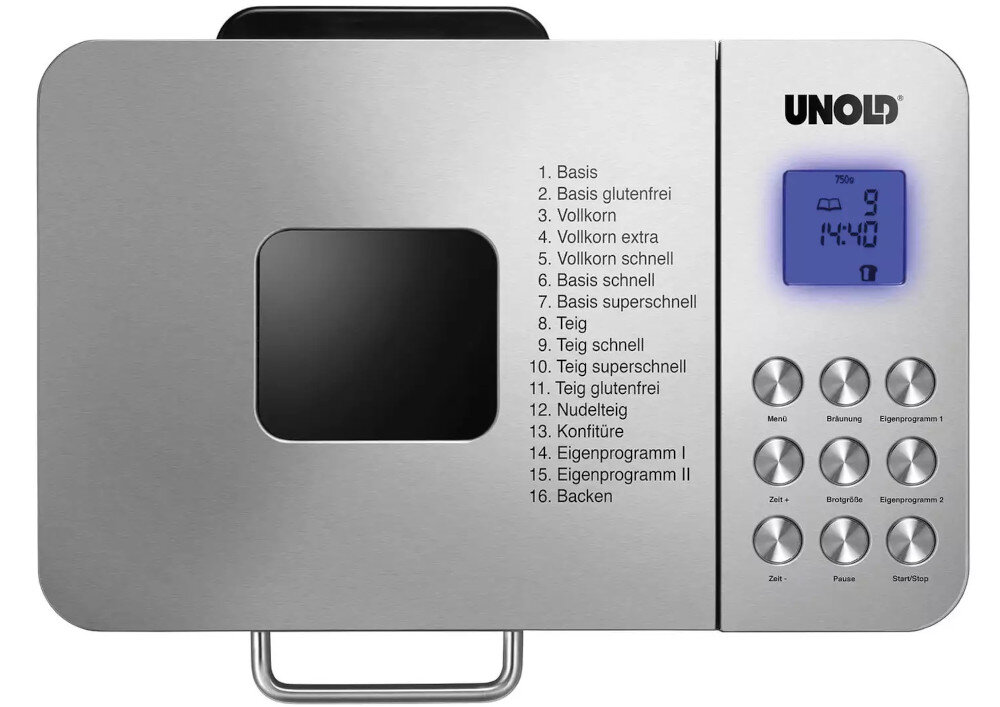 Wypiekacz do chleba UNOLD 68415 wizjer podgląd