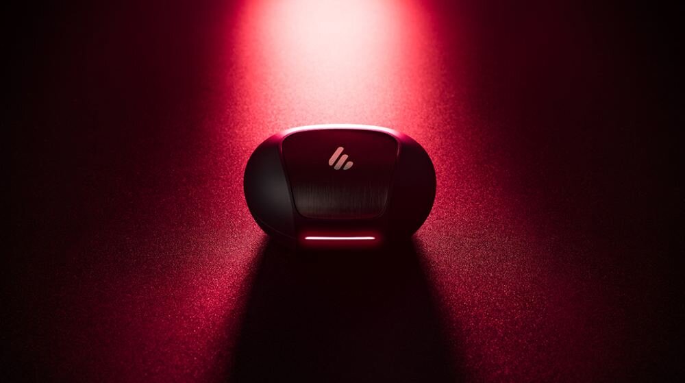 Słuchawki EDIFIER NeoBuds Pro konstrukcja wyjątkowe nowoczesne wzornictwo pasek świetlny led