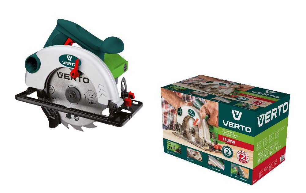 Pilarka tarczowa VERTO 52G682 wysokiej klasy urządzenie wysokiej klasy urządzenie do profesjonalnych i amatorskich prac remontowych funkcjonalny sprzęt silnik o wysokiej mocy technologicznie zaawansowany do cięcia wszelkiego typu drewna