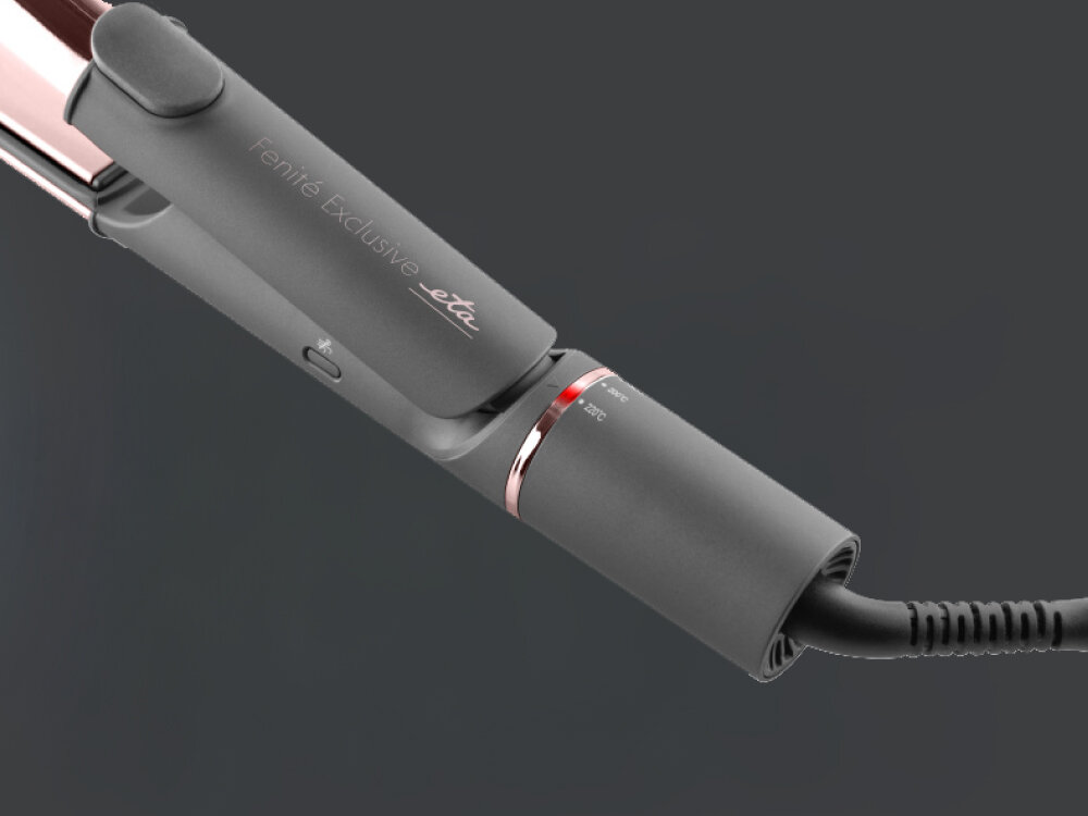 Prostownica ETA Fenite Exclusive 132390000 220 stopni błyskawiczne nagrzewanie się, regulacja temperatury, grzałka PTC, zapobieganie przegrzaniu się