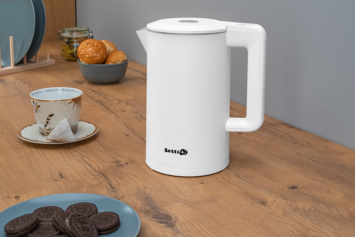 CZAJNIK SETTI+ KT950W SMART (DOUBLE WALL) (WI-FI) (1,7L) moc pojemnosc szybkie gotowanie