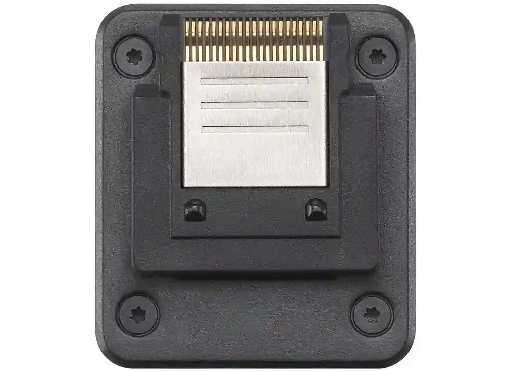 Adapter do aparatów DJI Mic Series prezentacja adaptera na białym tle zasilanie odbiornika wymiary waga