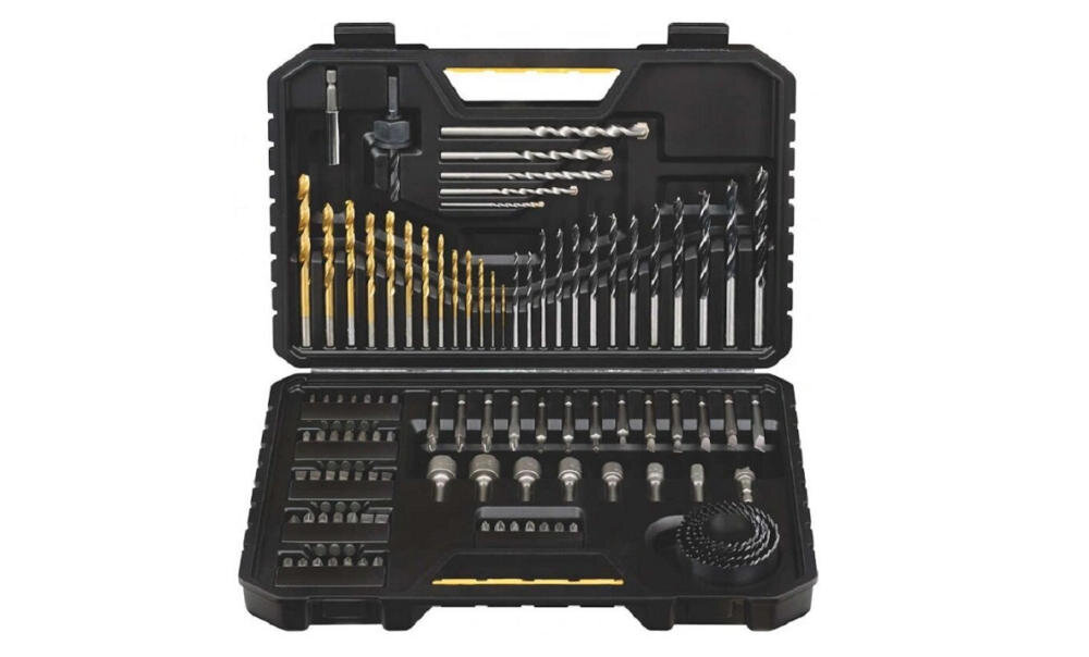 STANLEY-STA7205-XJ zestaw przedłużka magnetyczna rozwiertak adapter otwornice nasadki trzpieniowe wiertła beton drewno metal torx instrukcja karta gwarancyjna
