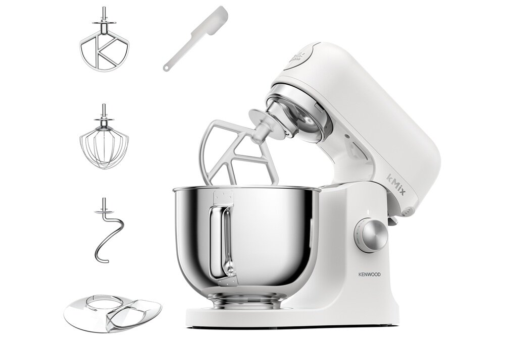 Robot kuchenny planetarny KENWOOD kMix KMX751AWH Biały 3 mieszadła, do ciast, do ubijania kremów, zagniatanie ciasta