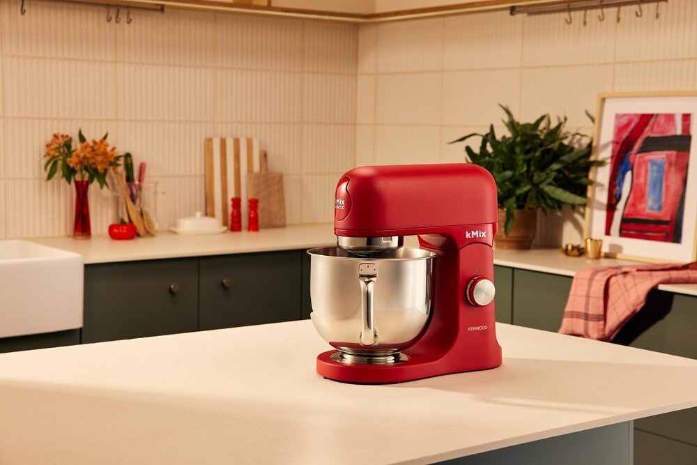 Robot kuchenny planetarny KENWOOD kMix KMX751ARD Czerwony zestaw 3 mieszadeł, mieszadło k, trzepaczka, hak do ugniatania