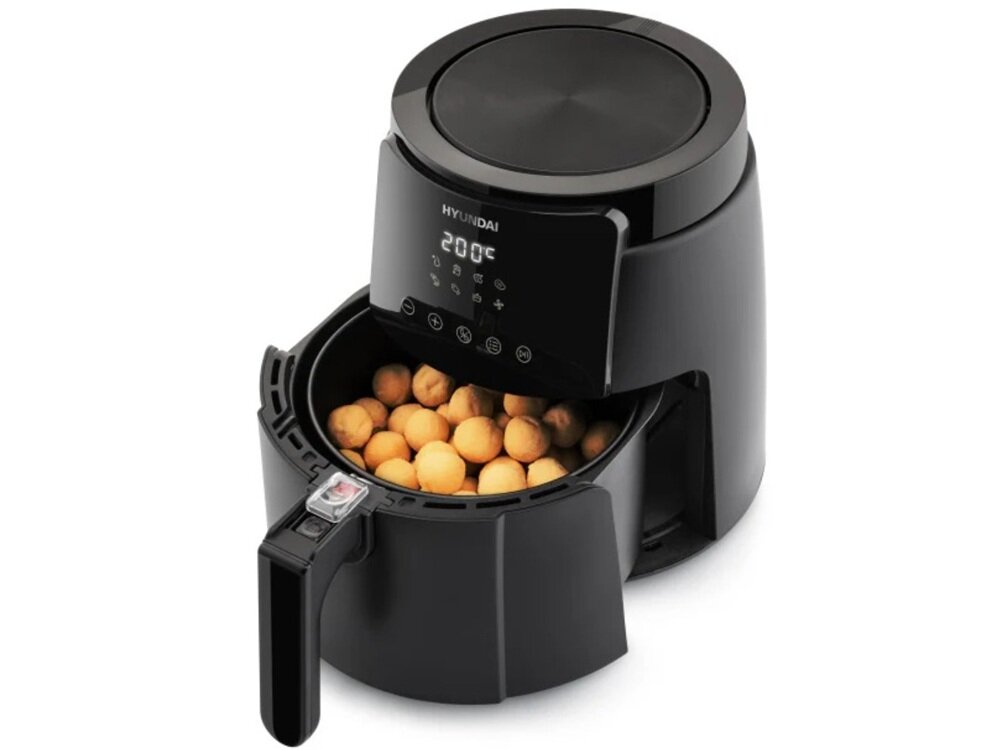 Air Fryer Frytkownica beztłuszczowa HYUNDAI AF 470 4.7l Czarny potrawy bez tłuszczu, duża pojemność kosza, dla całej rodziny, elegancka obudowa