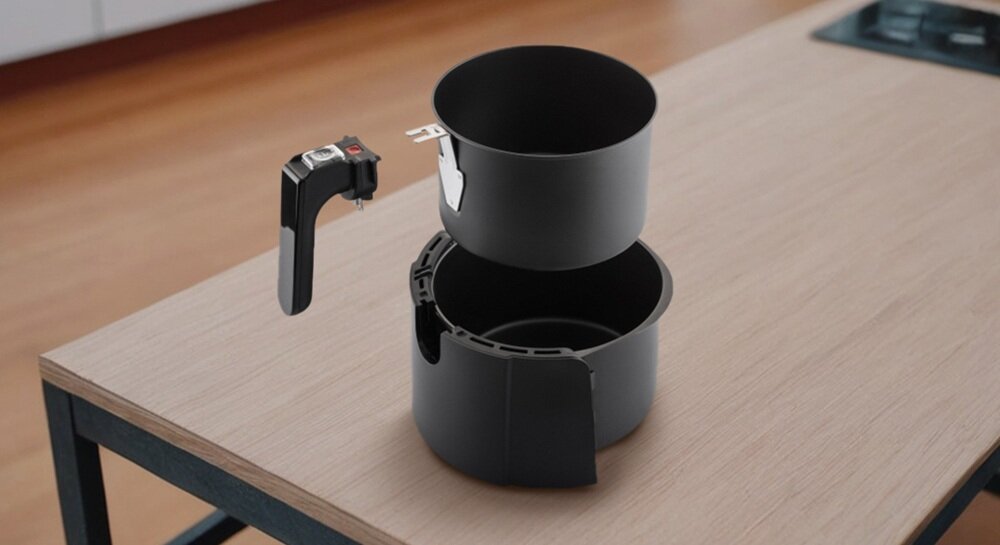 Air Fryer Frytkownica beztłuszczowa HYUNDAI AF 470 4.7l Czarny do mniejszych kuchni, elegancki wygląd, funkcjonalność, szybka praca