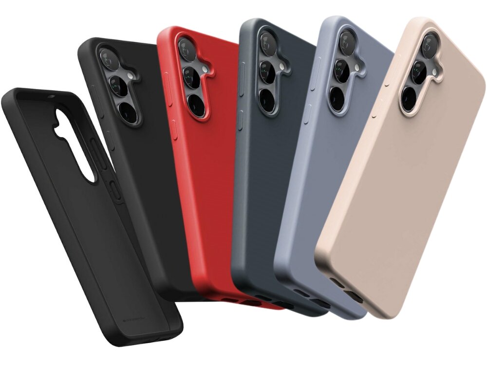 Etui MERCURY Pure MagSafe Silicone
                etui od tyłu na białym tle 
                silikon chroni urządzenie pierścień MagSafe smukły profil podniesione krawędzie dokładne wycięcia