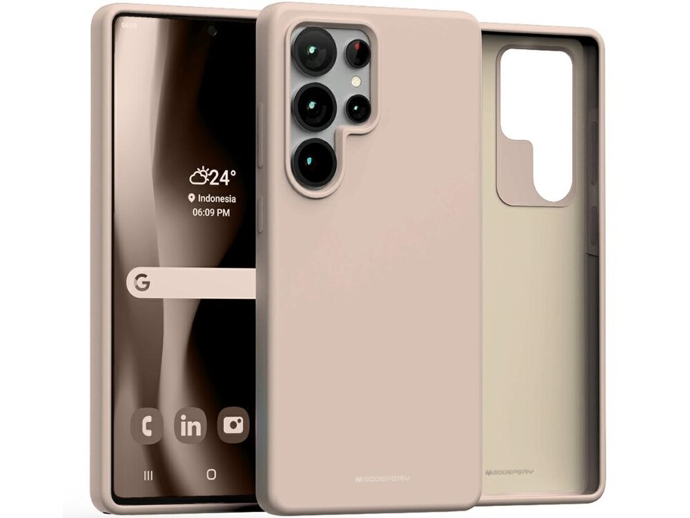 Etui MERCURY Pure MagSafe Silicone
                etui z tyłu i frontu na białym tle