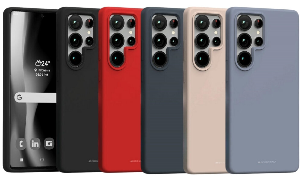 Etui MERCURY Pure MagSafe Silicone
                etui od tyłu na białym tle 
                silikon chroni urządzenie pierścień MagSafe smukły profil podniesione krawędzie dokładne wycięcia